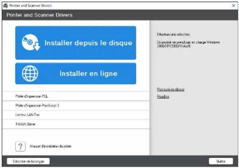 RICOH IM C3000LT - Installer le pilote d'impression PCL 6 depuis le CD-ROM - 1