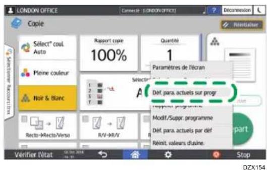 RICOH IM C3000LT - Modification du contenu du programme - 4