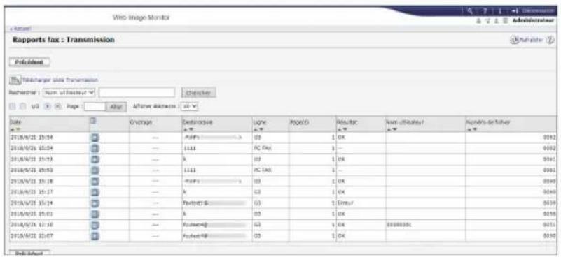 RICOH IM C3000LT - Vérification des informations dans Web Image Monitor - 2