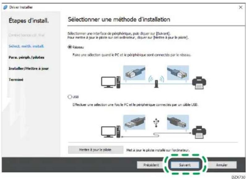 RICOH IM C3000LT - Cliquez sur [Installer en ligne]. - 2