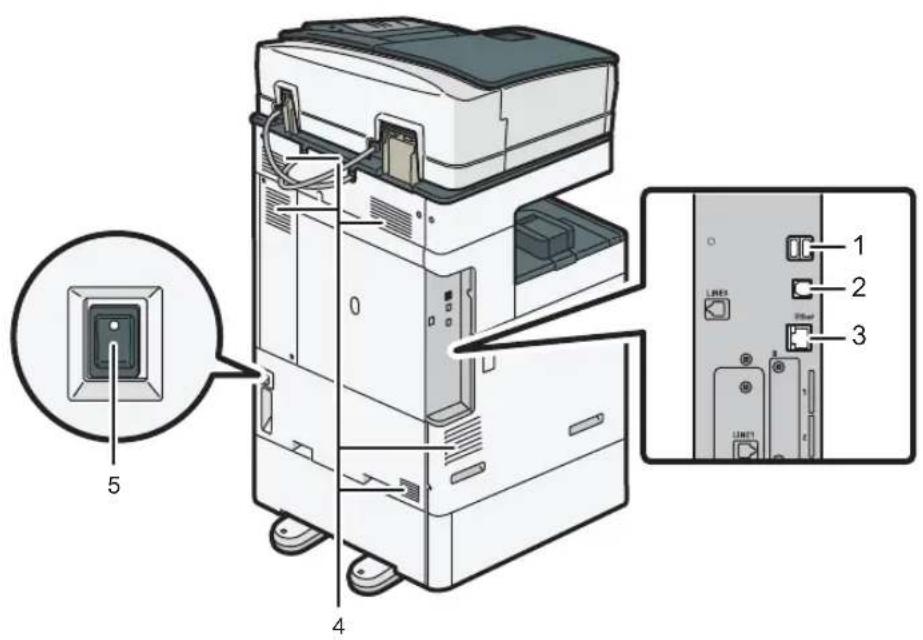 RICOH IM C3000LT - Vue arrière gauche (principalement pour l'Asie) - 1
