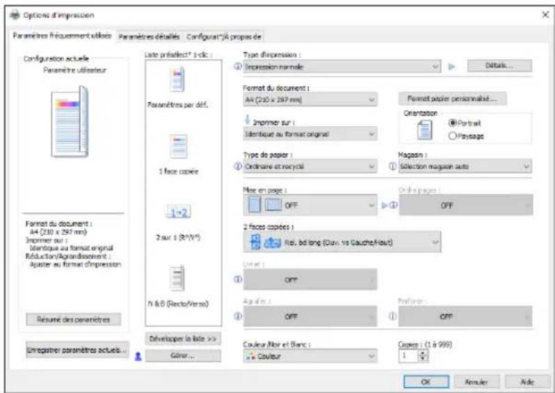 RICOH IM C2000LT - Configuration de l'impression Recto/Verso (Windows) - 1