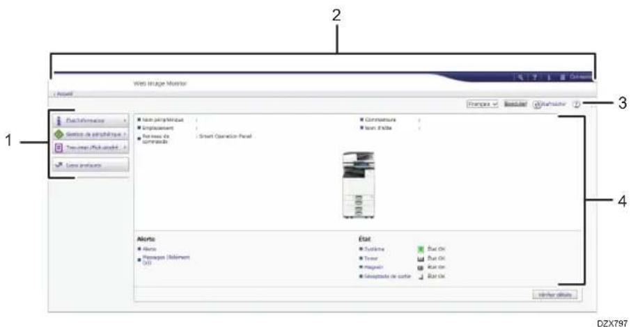 RICOH IM C2000LT - Écran Web Image Monitor - 1