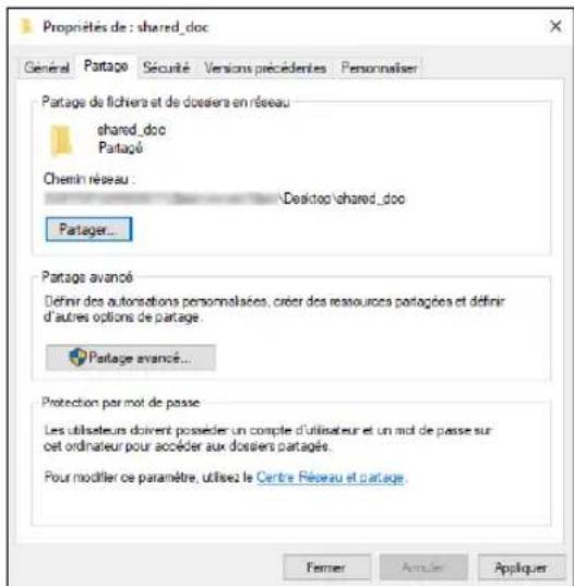 RICOH IM C2000LT - Creation d'un dossier partagé (Windows) - 1