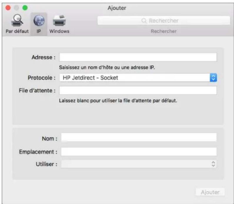 RICOH IM C2000LT - Cliquez sur [IP] et configurez les informations de l'appareil. - 1