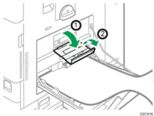 RICOH IM C2000LT - Chargement du papier dans le magasin guide-papier pour pages de garde - 5