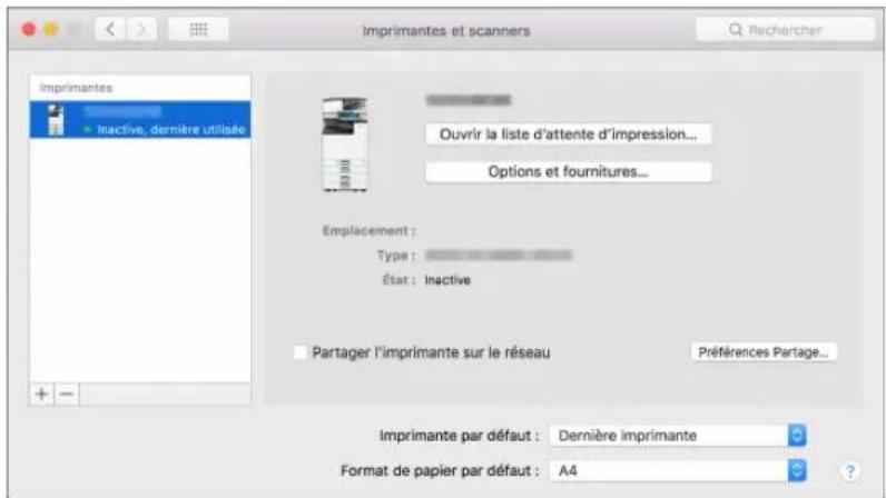 RICOH IM C2000LT - Vérifiez que le nom de l'appareil a été ajouté à l'écran [Imprimer &amp; Numérique] ou [Imprimantes et scanners]. - 1