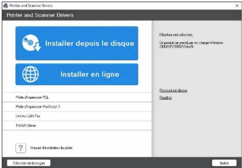 RICOH IM C2000LT - Installer le pilote d'impression PCL 6 depuis le CD-ROM - 1