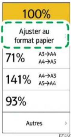 RICOH IM C2000LT - Agrandissement ou réduction en fonction du format papier - 5