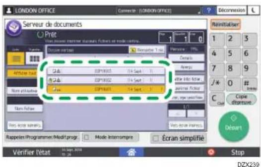 RICOH IM C2000LT - Sélectionnez le document à imprimer. - 1
