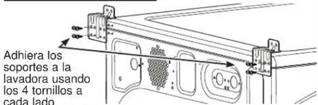 GE Profile PFD95ESPTDS - INSTALE LOS SOPORTES APROPIADOS PARA LA LAVADORA - 4