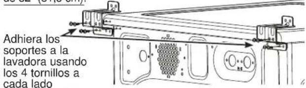 GE Profile PFD95ESPTDS - INSTALE LOS SOPORTES APROPIADOS PARA LA LAVADORA - 1