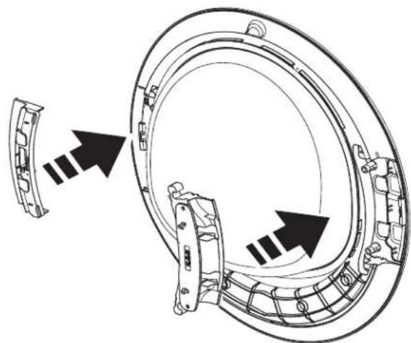 GE Profile PFD95ESPTDS - REMOVE, ROTATE AND REPLACE THE HANDLE AND HINGE INTO THE OPPOSITE SIDES - 3