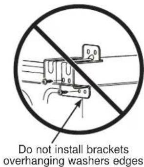 GE Profile PFD95ESPTDS - INSTALL THE APPROPRIATE BRACKETS TO THE WASHER - 3