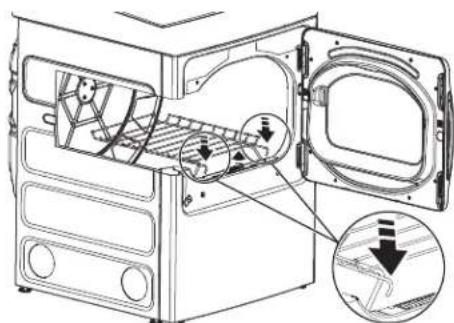 GE Profile PTD70EBPTDG - Pour installer la grille de séchage : - 1