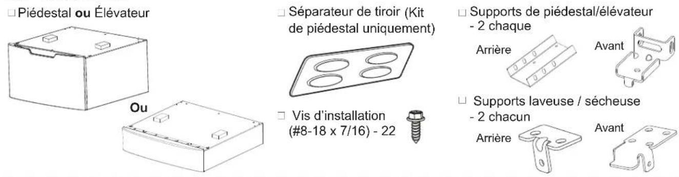 GE GFP1528PTDS - Kit de Piédestal/Élévateur GFP1528/GFR0728 - 1