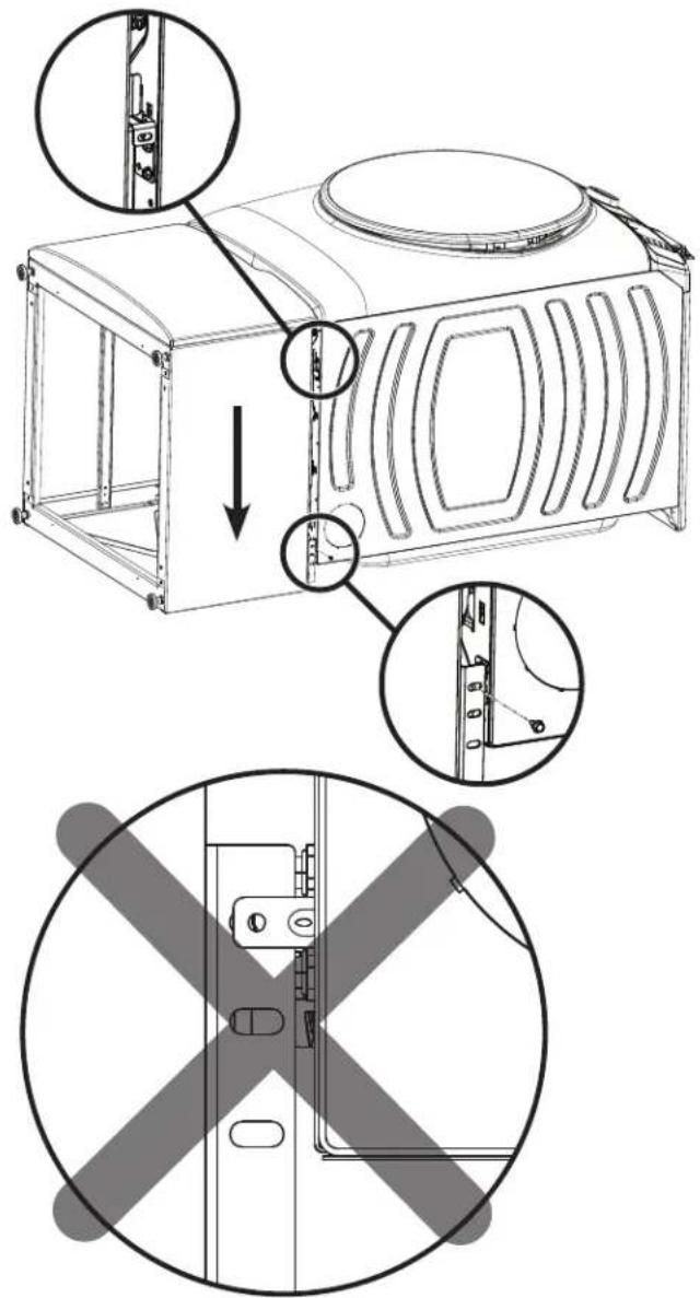 GE GFP1528PTDS - JOINDRE LES SUPPORTS ARRIÈRE - 1