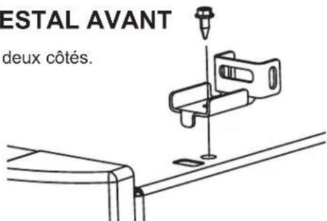 GE GFP1528PTDS - INSTALLER LES SUPPORTS DE PIÉDESTAL AVANT - 1