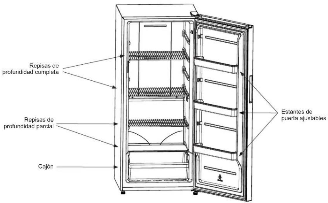 HOTPOINT HUF13STRWW - Estantes de Puerta Ajustables - 1