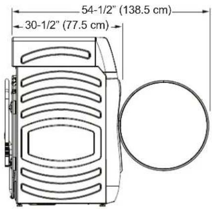 GE GFR0728PTDS - DIMENSIONS DE LE COMBO - 2