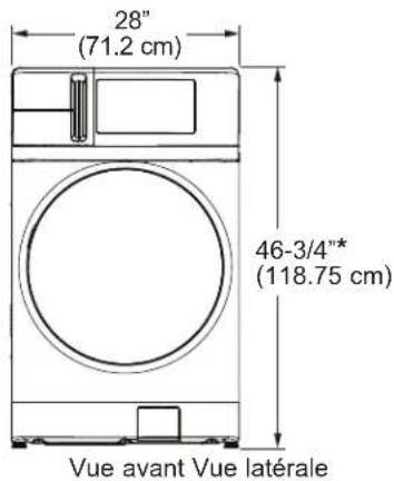 GE GFR0728PTDS - DIMENSIONS DE LE COMBO - 1