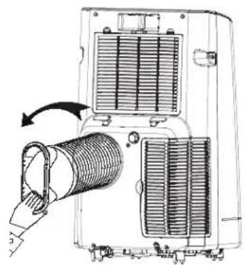 GE APWA11YBBW - Installer le tuyau d'évacuation sur l'arrière du climatiseur - 1