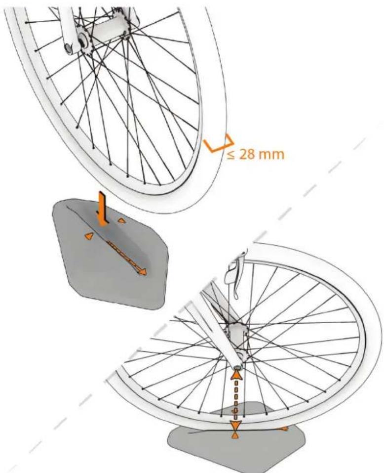 GARMIN Tacx NEO Motion Plates - Positionnement du support de roue avant - 2