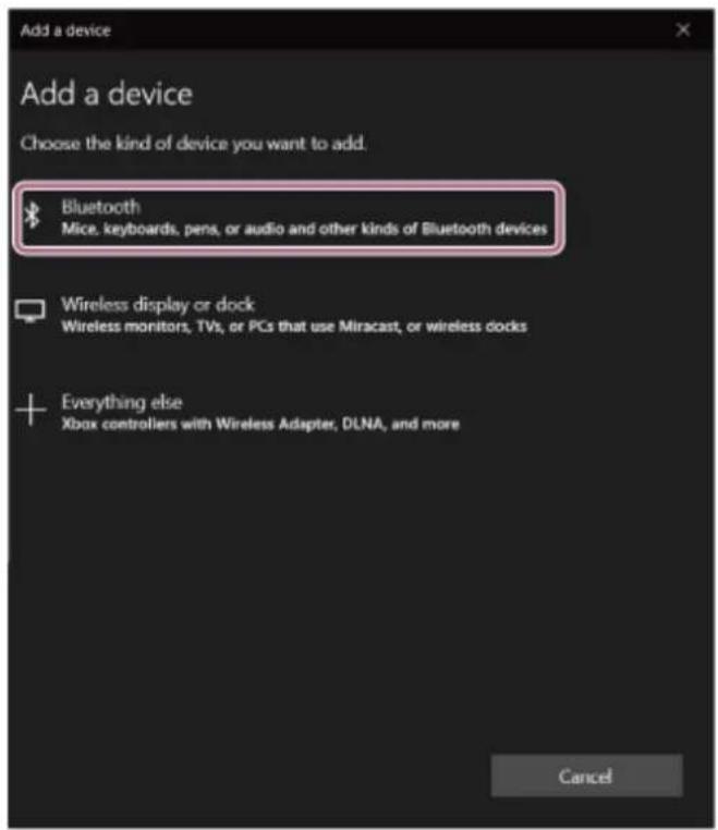 SONY WIC100 - Pour établir une connexion sans utiliser la fonction Swift Pair - 3