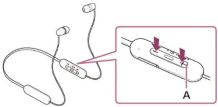 SONY WIC100 - Réglez le volume en appuyant sur les touches +/- du casque. - 1
