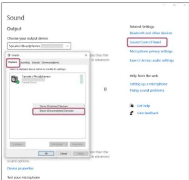 SONY WIC100 - Connexion à un ordinateur apparié (Windows 10) - 5
