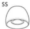 SONY WIC100 - Embouts d'oreillettes en caoutchouc de silicone hybride - 4