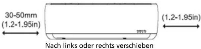 30-50mm (1.2-1.95in) (1.2-1.95in) Nach links oder rechts verschieben