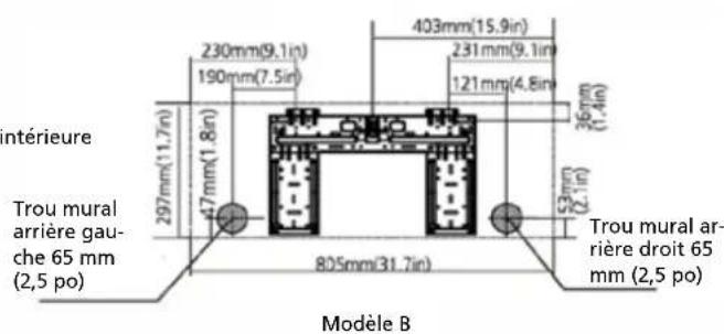 QLIMA SC6153 - Dimensions de la PLAQUE de fixation - 3