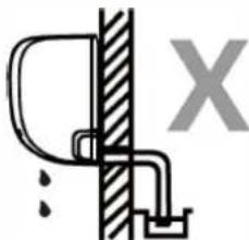 QLIMA SC6153 - Remarque sur le placement du TUYAU de vidange - 4