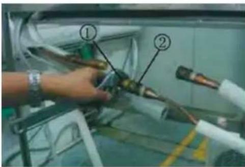 QLIMA SC6153 - Anschluss der Kältemittelleitungen am Innengerät - 2