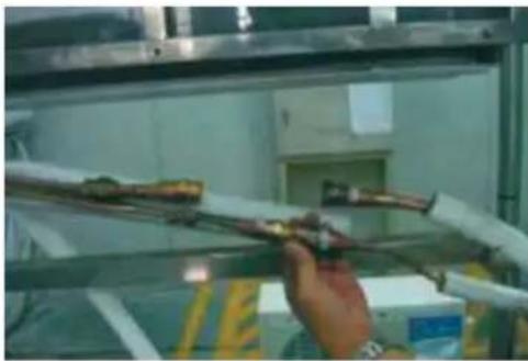 QLIMA SC6153 - Anschluss der Kältemittelleitungen am Innengerät - 1