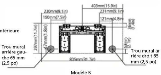QLIMA SC6053 - DIMENSIONS DE LA PLAQUE DE FIXATION - 5