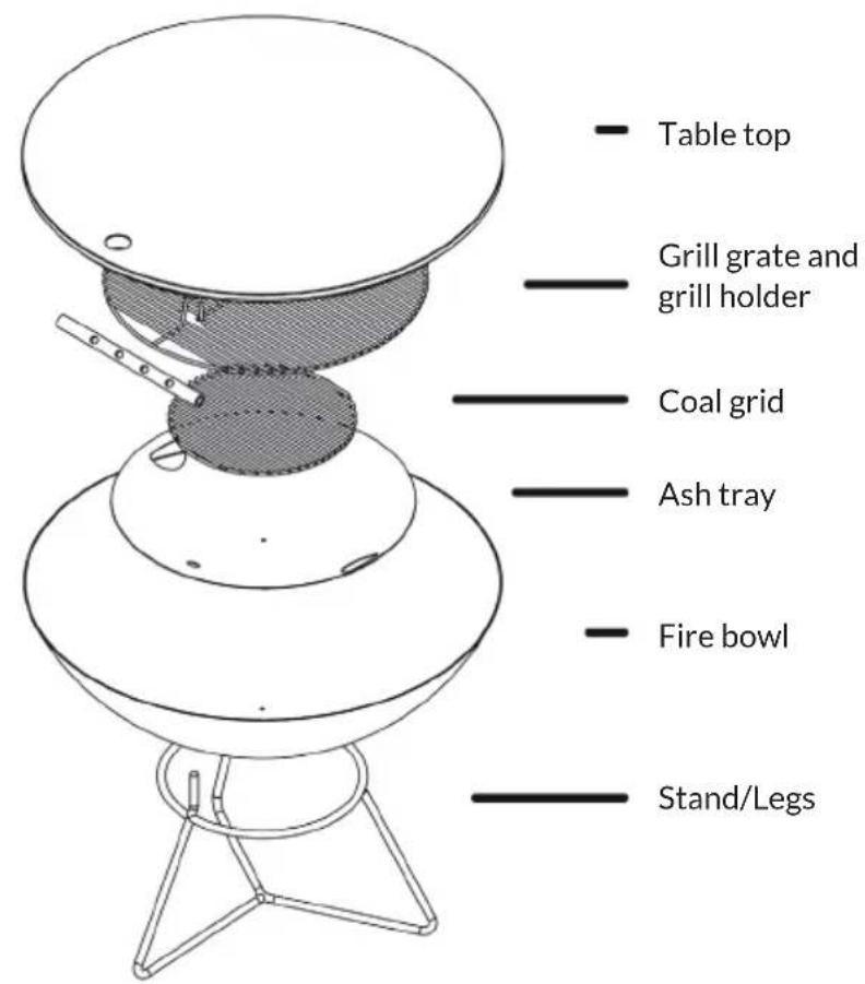 Blumfeldt Orbit - Use as table - 1