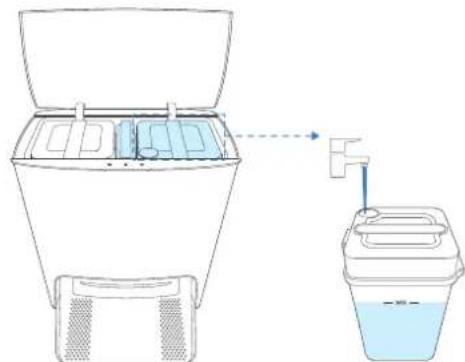 ECOVACS Deebot X1 Turbo - Ajouter de l'eau au réservoir d'eau propre - 1