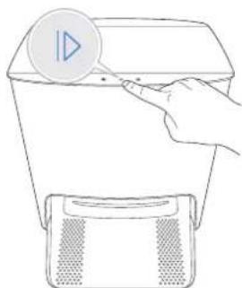 ECOVACS Deebot X1 Turbo - Démarrer/Mettre le DEEBOT en pause - 1