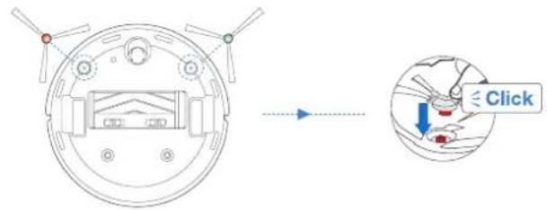 ECOVACS Deebot X1 Turbo - Installez la brosse latérale - 1