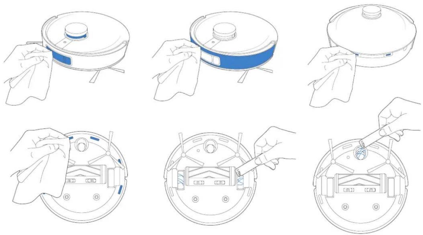 ECOVACS Deebot X1 Turbo - Entretien des autres composants - 1