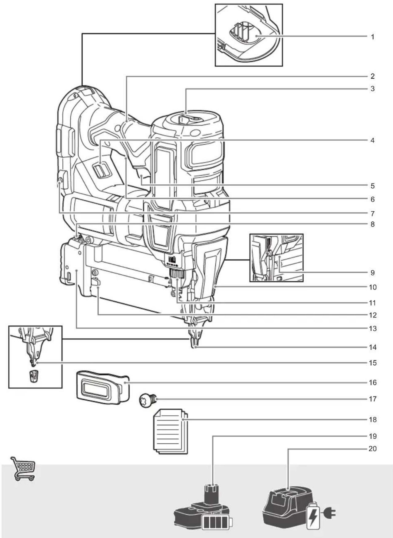 RYOBI One+ R18GN18X - ΣΥΜΒΟΛΑ ΣΤΟ ΕΓΧΕΙΡΙΔΙΟ - 3