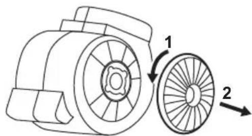 ELECTROLUX LFG335S - Rasvafiltri puhastamine - 3