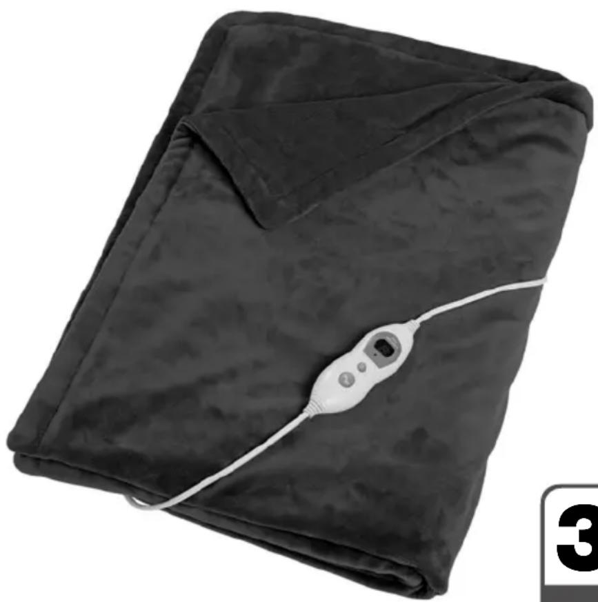 QUIGG GTHD04 - Couverture chauffante électrique Elektrische Kuschelheizdecke - 1