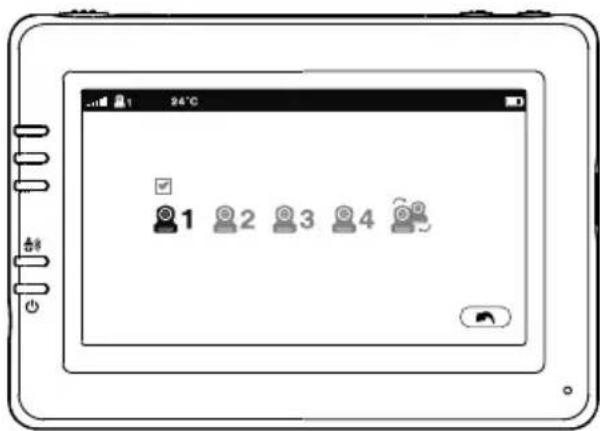 SWITEL BCF989 - Camera Selection/Selection de laamera/Selección de la-camera /Kameraauswahl/Selezione telecamera - 1