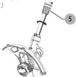 Craftsman CMESTA900 - Convertir au mode coupe-bordure (Fig. H, J) - 1