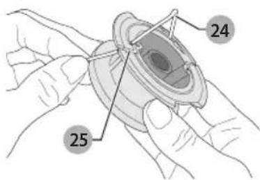Craftsman CMESTA900 - ENROLLADO DEL CARRETE CON CUERDA A GRANEL (utilice sólo cuerda REDONDA de 1,7 mm (0,0065 pulgadasada) de diámetro) (Fig. R, S, T) - 1