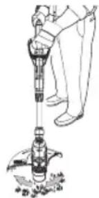 Craftsman CMESTA900 - Fonctionnement du taille-bordures (Fig. K, L) - 1