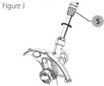 Craftsman CMESTA900 - Setting trimming or edging mode (Fig. H, J) - 1